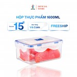 Hộp Đựng Thực Phẩm Việt Son 1600ml Nắp Khóa 4 Cạnh Kín Hơi